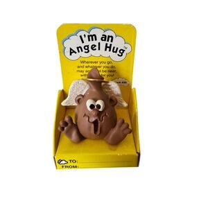 The Hug Factory Vintage Angel Flock #30 Collectible Gift 1996 Brown Figurine